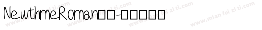 New thme Roman字体字体转换